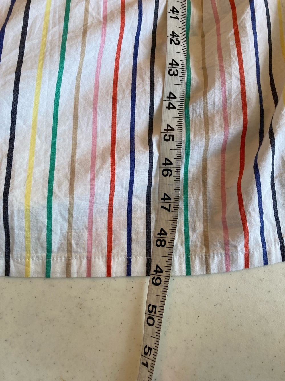 J. Crew White Multi-Color Stripe Tiered Sundress - Picture 9 of 9